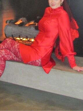 Onarin Red Mini Dress